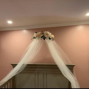 Floral hanging canopy